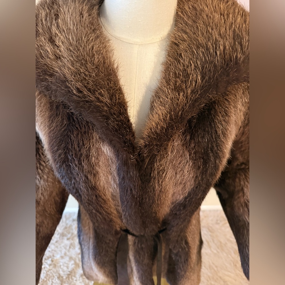 Vintage Fendi *Inspired* Genuine Fur Coat (Small/Medium) - Picture 8 of 16